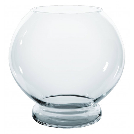 Blown glass bow with foot 4L
