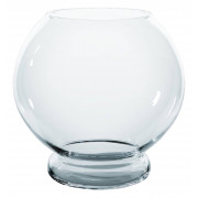 Blown glass bow with foot 4L