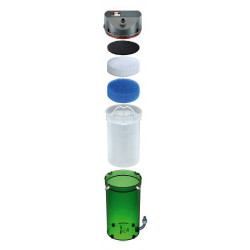 The EHEIM external filter is designed for aquariums up to 600 liters.