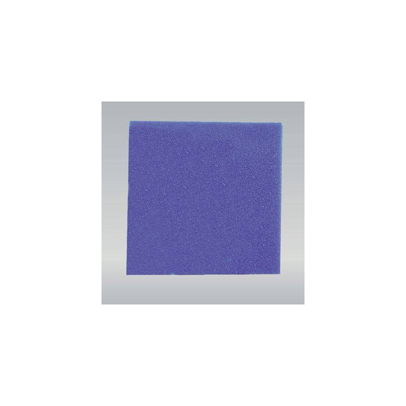 Mousse filtrante bleue - maille large - 50x50x5 cm