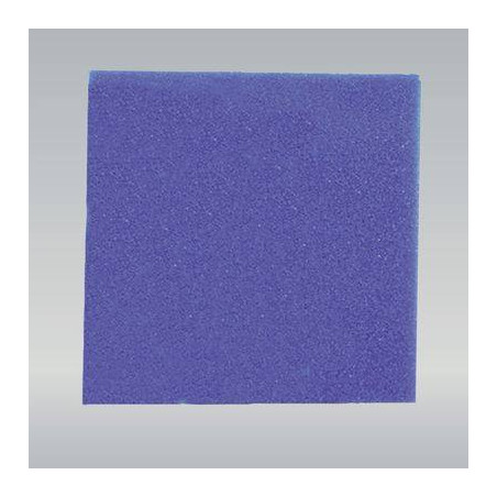 Mousse filtrante bleue - maille large - 50x50x5 cm
