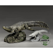 Réplique Alligator nageant – Échelle 1:10 réaliste pour terrarium | JungleBox