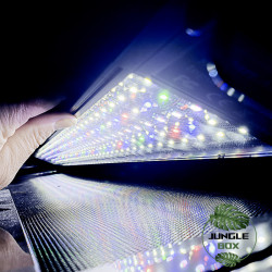 Bar LED 60 cm extra-plat – Lever du jour, coucher du soleil & pleine lune”.