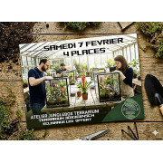 Atelier Terrarium Planté Tropical – 30 × 30 × 45 cm