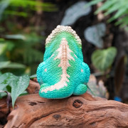 Figurine Caméléon parsonii en résine peinte à la Main – collection
