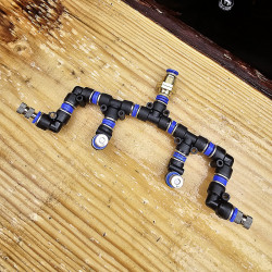 4 adjustable 6 mm nozzles