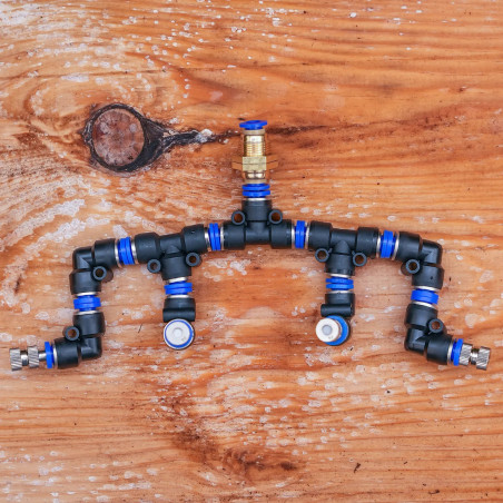 4 adjustable 6 mm nozzles
