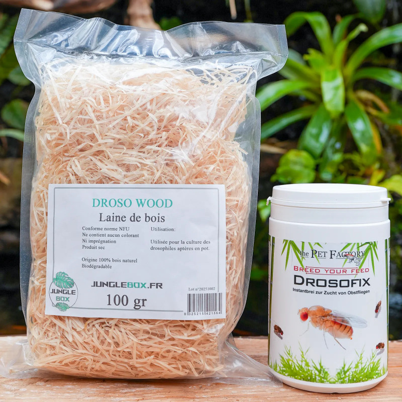 Kit laine de bois drosowood et drosofix