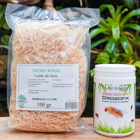Kit laine de bois drosowood et drosofix