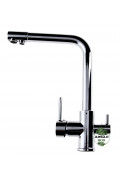 Luxury triple faucet (hot/cold/osmosis water).
