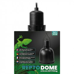 REPTO DOME EMBOUT E27 14 CM NOIR