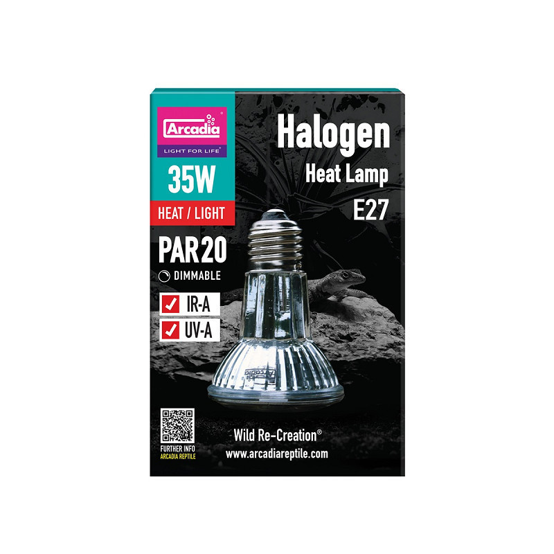Arcadia Halogen Basking Spot E27 – Lampe chauffante pour terrarium